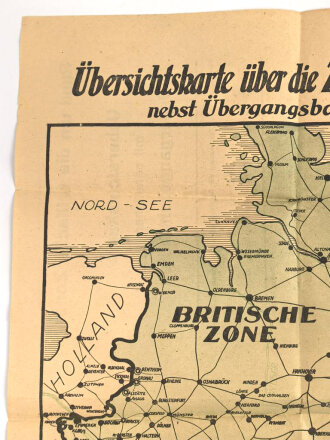 "Übersichtskarte über die Zonenabgrenzung...