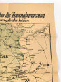 "Übersichtskarte über die Zonenabgrenzung nebst Übergangsbahnhöfen, datiert 20.11.1945, Maße: 63 x 45 cm, gefaltet
