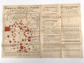 "Truppen und Festungen der Franzosen zwischen Paris und der deutschen Grenze", Flugblatt Nr 4, Maße:  x  cm, mehrmals eingerissen