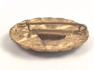 1.Weltkrieg, Verwundetenabzeichen gold, Buntmetall vergoldet