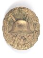 1.Weltkrieg, Verwundetenabzeichen gold, Buntmetall vergoldet