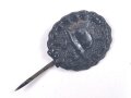 1.Weltkrieg, Miniatur 22mm zum Verwundetenabzeichen schwarz, Eisen lackiert