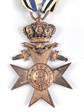 Bayern, Militär Verdienstkreuz 3.Klasse mit Krone und Schwertern. Am Band