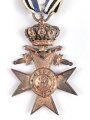 Bayern, Militär Verdienstkreuz 3.Klasse mit Krone und Schwertern. Am Band
