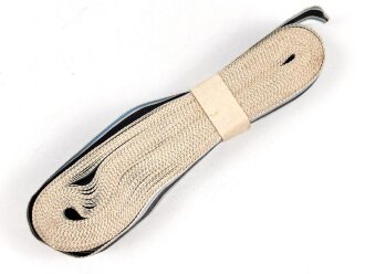 Bayern, Ordensband zur Bandspange der Militär Verdienst Medaille in silber. Breite 15mm, sie erhalten je 10cm von der Rolle abgeschnitten