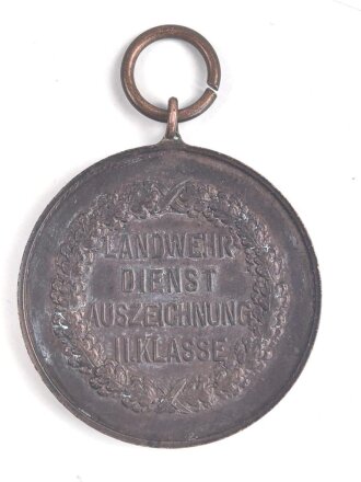 Bayern, Landwehr Dienstauszeichnung 2.Klasse 1913 , Band beiliegend