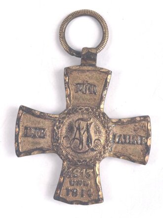 Bayern Militärdenkzeichen für 1813,1814,1815 für Mannschaften und Offiziere, besondere Ausführung mit gewelltem Rand