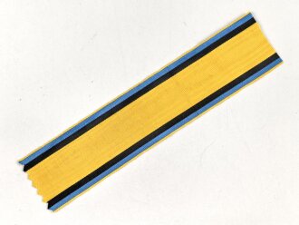 Sachsen Königreich, Ordensband zur Carola Medaille 1892. Breite 35mm, Länge 15cm