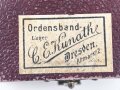 Sachsen Königreich, Friedrich August Medaille in bronze. Am Band, im  Etui