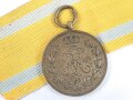 Sachsen Königreich, Friedrich August Medaille in bronze. Band beiliegend