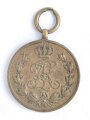 Sachsen Königreich, Friedrich August Medaille in bronze. Band beiliegend