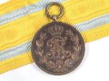 Sachsen Königreich, Friedrich August Medaille in bronze. Band beiliegend