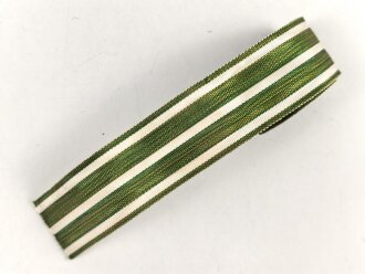 Sachsen Königreich, Ordensband für eine Dienstauszeichnung. Breite 25mm, sie erhalten je 15cm von der Rolle abgeschnitten