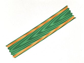 Baden, Ordensband für eine breite Bandspange zum Ritterkreuz des Zähringer Löwen. Breite 25mm, Länge 12cm