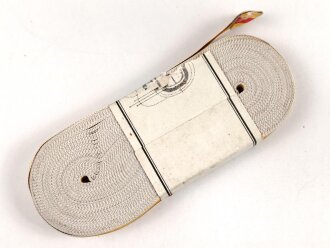 Baden, Bündel Ordensband  für die Bandspange zur silberne Verdienstmedaille 1908-1918. Breite 15mm, in der originalen Banderole, laut dieser 25 Meter