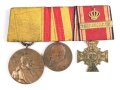 Baden, Ordenspange Centenarmedaille Preussen, Regierungsjubiläumsmedaille 1902, Erinnerungsabzeichen 2. Badisches Grenadier Regiment 110