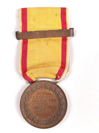Baden, Felddienstauszeichnung 1849 am Band mit Spange 1870 - 1871