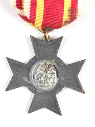 Baden, Kriegsverdienstkreuz 1916, Kriegsmetall, am Band
