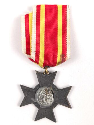 Baden, Kriegsverdienstkreuz 1916, Kriegsmetall, am Band