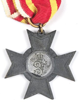 Baden, Kriegsverdienstkreuz 1916, Kriegsmetall, am Band
