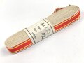 Baden,  Bündel Ordensband zur Bandspange zum Kriegsverdienstkreuz 1916. Breite 15mm, in der originalen Banderole, laut dieser 10 Meter