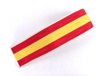 Baden, Ordensband zur breiten Bandspange für die silberne Verdienstmedaille 1908-1918. Breite 25mm, sie erhalten je 10cm von der Rolle abgeschnitten
