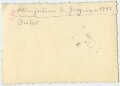 Foto großer Feldklappenschrank, Maße 6 x 9 cm, datiert 1943