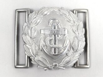 Kriegsmarine Schloß für die Paradefeldbinde der Beamten. Aluminium 60mm. Ungetragenes Stück aus altem Herstellerbestand