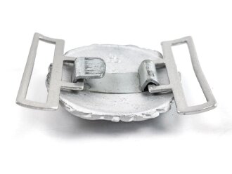 Kriegsmarine Schloß für die Paradefeldbinde der Beamten. Aluminium 60mm. Ungetragenes Stück aus altem Herstellerbestand
