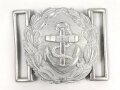 Kriegsmarine Schloß für die Paradefeldbinde der Beamten. Aluminium 60mm. Ungetragenes Stück aus altem Herstellerbestand