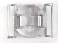 Kriegsmarine Schloß für die Paradefeldbinde der Beamten. Aluminium 60mm. Ungetragenes Stück aus altem Herstellerbestand