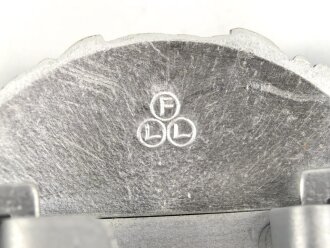 Kriegsmarine Schloß für die Paradefeldbinde der Beamten. Aluminium 60mm. Ungetragenes Stück aus altem Herstellerbestand
