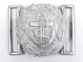 Kriegsmarine Schloß für die Paradefeldbinde der Beamten. Aluminium 60mm. Ungetragenes Stück aus altem Herstellerbestand