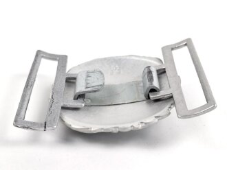 Kriegsmarine Schloß für die Paradefeldbinde der Beamten. Aluminium 60mm. Ungetragenes Stück aus altem Herstellerbestand
