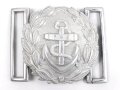 Kriegsmarine Schloß für die Paradefeldbinde der Beamten. Aluminium 60mm. Ungetragenes Stück aus altem Herstellerbestand