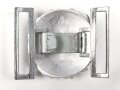 Kriegsmarine Schloß für die Paradefeldbinde der Beamten. Aluminium 60mm. Ungetragenes Stück aus altem Herstellerbestand