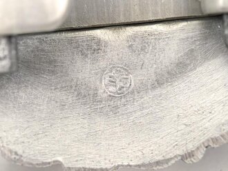 Kriegsmarine Schloß für die Paradefeldbinde der Beamten. Aluminium 60mm. Ungetragenes Stück aus altem Herstellerbestand