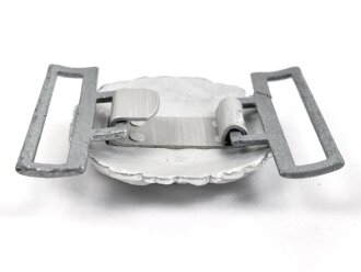 Kriegsmarine Schloß für die Paradefeldbinde der Beamten. Aluminium 60mm. Ungetragenes Stück aus altem Herstellerbestand