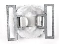 Kriegsmarine Schloß für die Paradefeldbinde der Beamten. Aluminium 60mm. Ungetragenes Stück aus altem Herstellerbestand