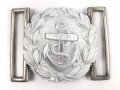 Kriegsmarine Schloß für die Paradefeldbinde der Beamten. Aluminium 60mm. Ungetragenes Stück aus altem Herstellerbestand