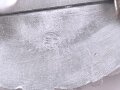 Kriegsmarine Schloß für die Paradefeldbinde der Beamten. Aluminium 60mm. Ungetragenes Stück aus altem Herstellerbestand