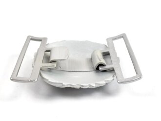 Kriegsmarine Schloß für die Paradefeldbinde der Beamten. Aluminium 60mm. Ungetragenes Stück aus altem Herstellerbestand