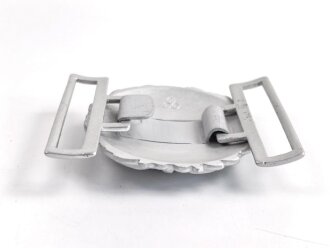 Kriegsmarine Schloß für die Paradefeldbinde der Beamten. Aluminium 60mm. Ungetragenes Stück aus altem Herstellerbestand