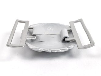 Kriegsmarine Schloß für die Paradefeldbinde der Beamten. Aluminium 60mm. Ungetragenes Stück aus altem Herstellerbestand