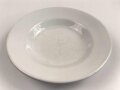 Heer, Kantinenporzellan Suppenteller, datiert 1939, Hersteller Rhenania Duisdorf-Bonn, Durchmesser 23cm, gebraucht