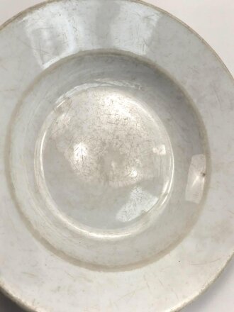 Heer, Kantinenporzellan Suppenteller, datiert 1941, Hersteller Bauscher Weiden, Durchmesser 23cm, gebraucht