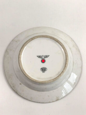 Heer, Kantinenporzellan Suppenteller, datiert 1941, Hersteller Bauscher Weiden, Durchmesser 23cm, gebraucht