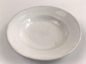 Heer, Kantinenporzellan Suppenteller, datiert 1939, Hersteller Rhenania Duisdorf-Bonn, Durchmesser 23cm, gebraucht