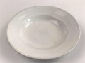 Heer, Kantinenporzellan Suppenteller, datiert 1939, Hersteller Rhenania Duisdorf-Bonn, Durchmesser 23cm, gebraucht