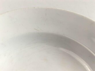 Heer, Kantinenporzellan Suppenteller, datiert 1937, Hersteller Hutschenreuther Hohenberg, Durchmesser 24cm, gebraucht
